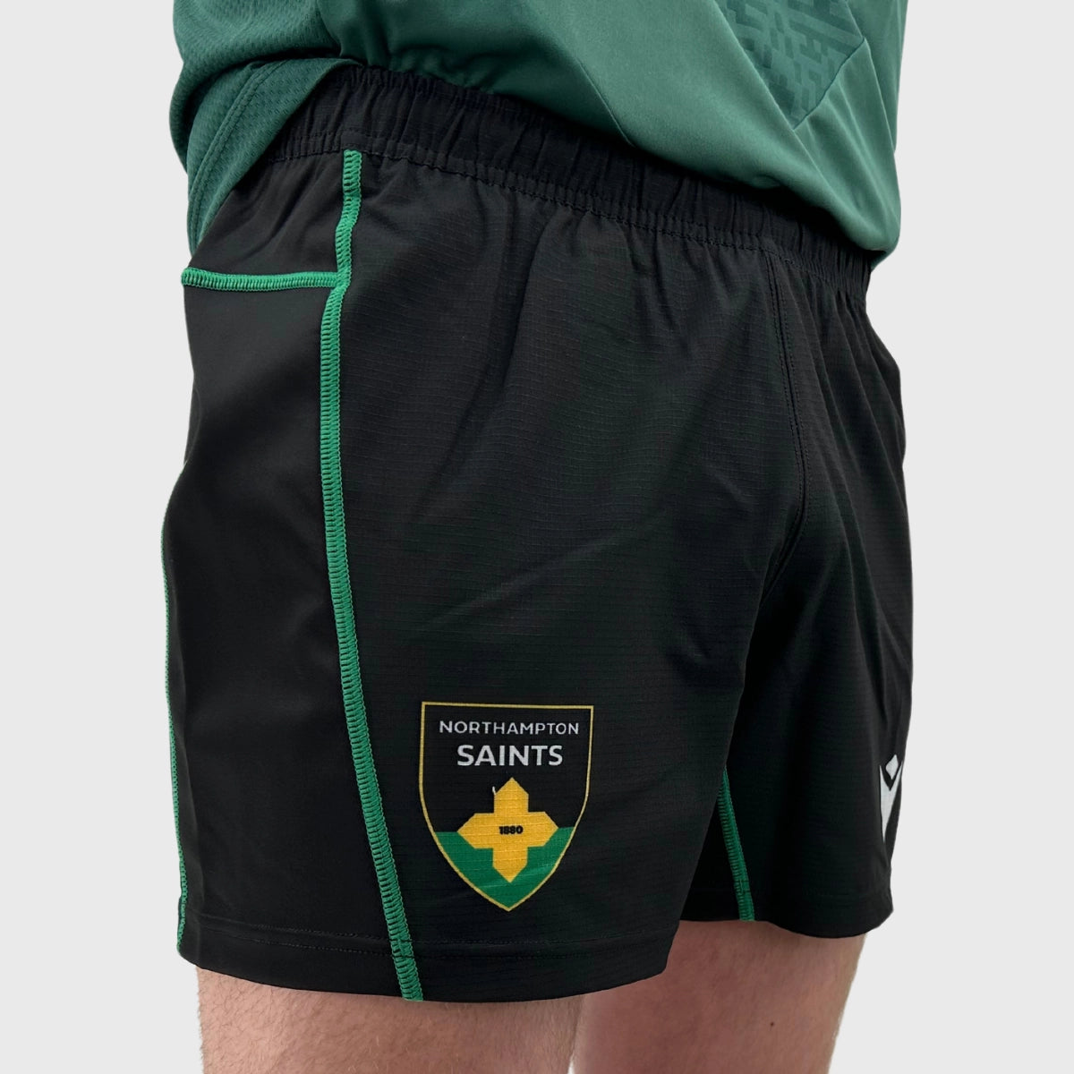 Northampton Saints 2024/25 Macron Home Rugby Shorts - Official Teamwear for Rugby Fans & Players - Perfect for Matches, Training & Casual Wear