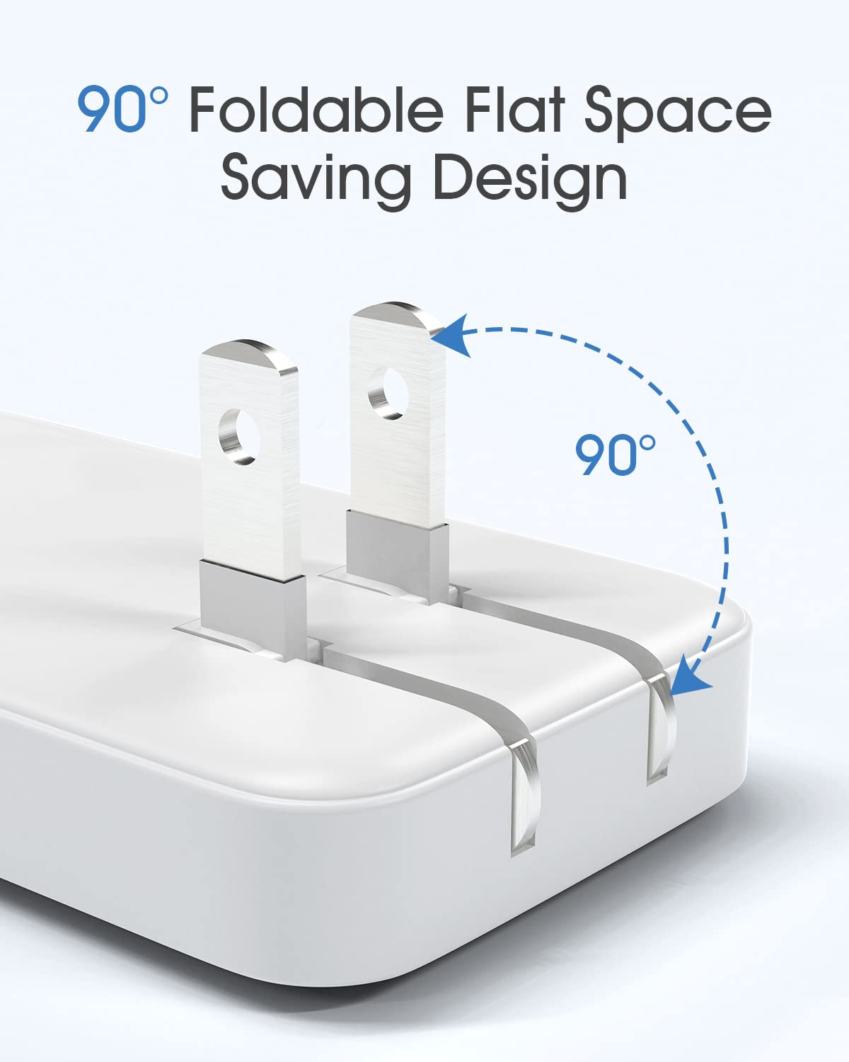 Elexlinco 20W USB C Fast Wall Charger with QC 3.0 18W USB-A - Dual Port Foldable Plug Charger Adapter for iPhone 14/13/12/11, Samsung Galaxy - Perfect for Travel, Home & Office Use