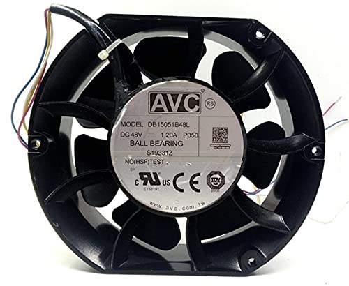 48V DC Waterproof Cooling Fan 1.20A DB15051B48L - High Performance Industrial Blower for Server Racks, HVAC Systems & Outdoor Electronics Enclosures