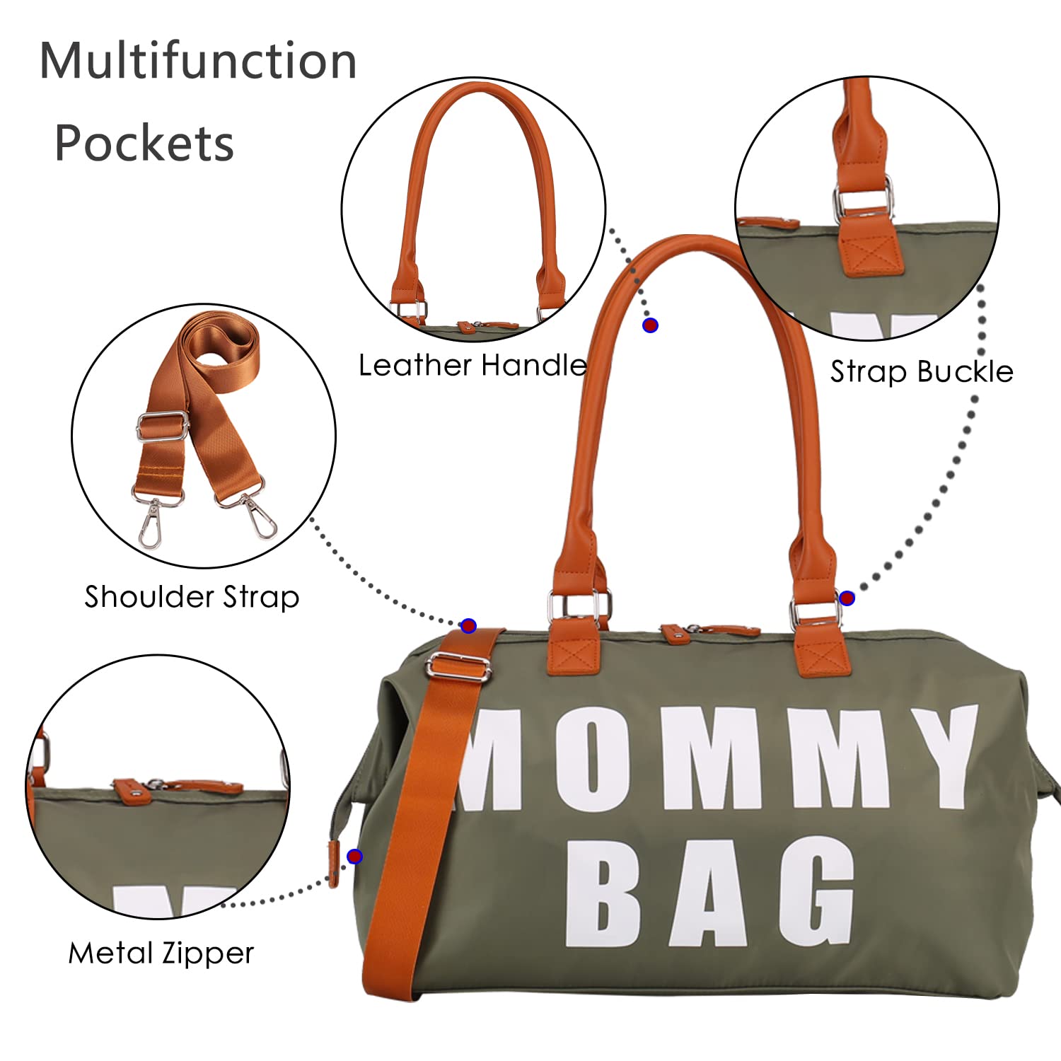Upgraded Large Capacity Maternity Tote Bag - Hospital Delivery Bag, Baby Diaper Bag with Travel Organizers - Perfect for Labor, Newborn Care & Family Travel Essentials