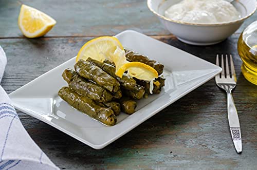 Kontos Foods Dolmas Stuffed Grape Leaves with Rice - Ready to Eat Kosher Vegan Snack | Perfect for Greek Mezze Platter, Charcuterie Boards, or Mediterranean Appetizers | Canned Dolmades for Easy Entertaining & Quick Meals