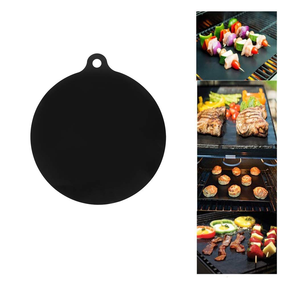 Silicone Heat Insulation Mat - Non-Slip Microwave & Air Fryer Pad - Round Heat Resistant Trivet for Kitchen Countertop Protection (Perfect for Cooking, Baking & Serving Hot Dishes)