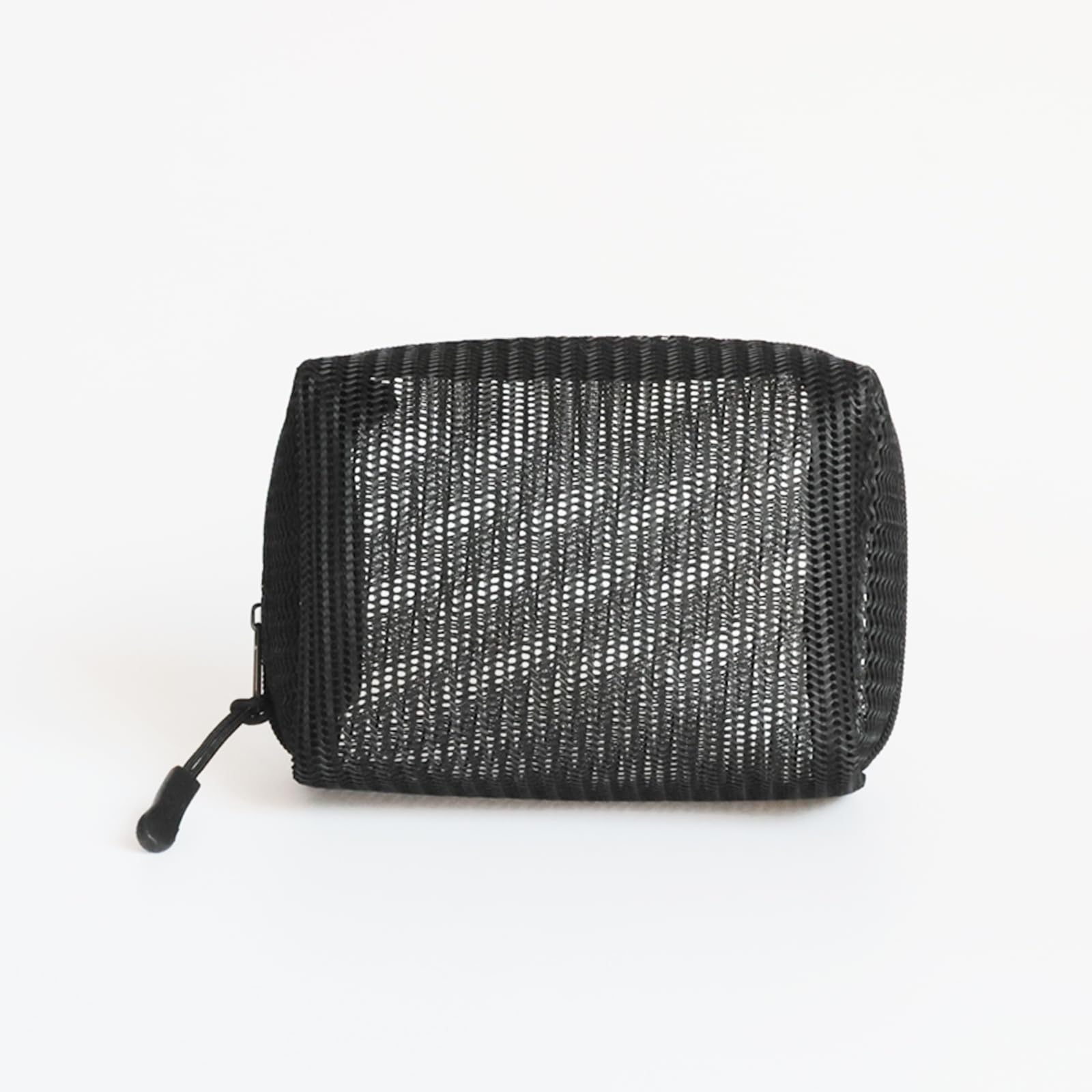 Portable Mini Mesh Zipper Bags 5-Pack - Small Cosmetic Organizer for Travel & Makeup
