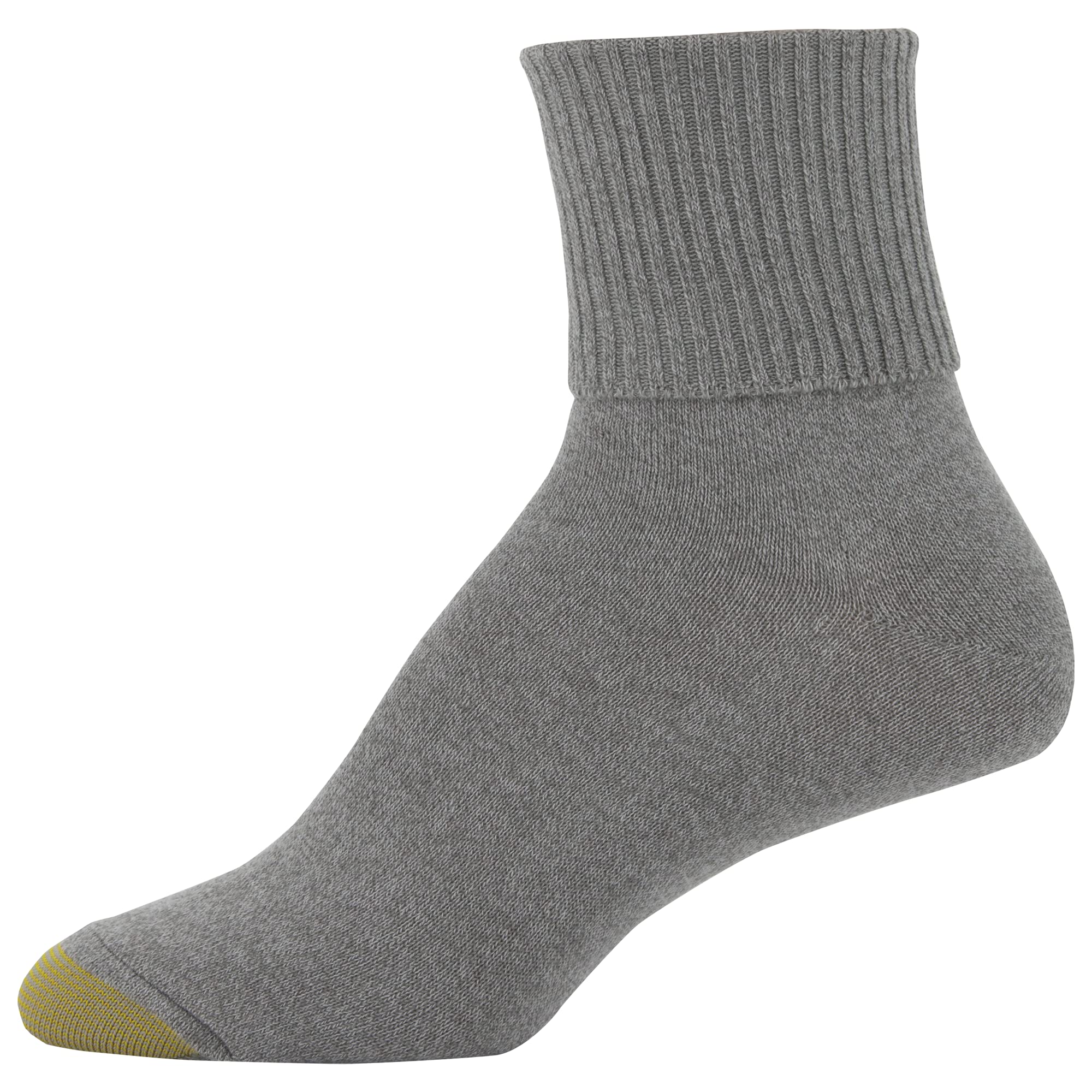 GOLDTOE Women's Classic Turn Cuff Socks 6-Pack - Comfortable Cotton Ankle Socks for Everyday Wear, Work & Casual Outfits