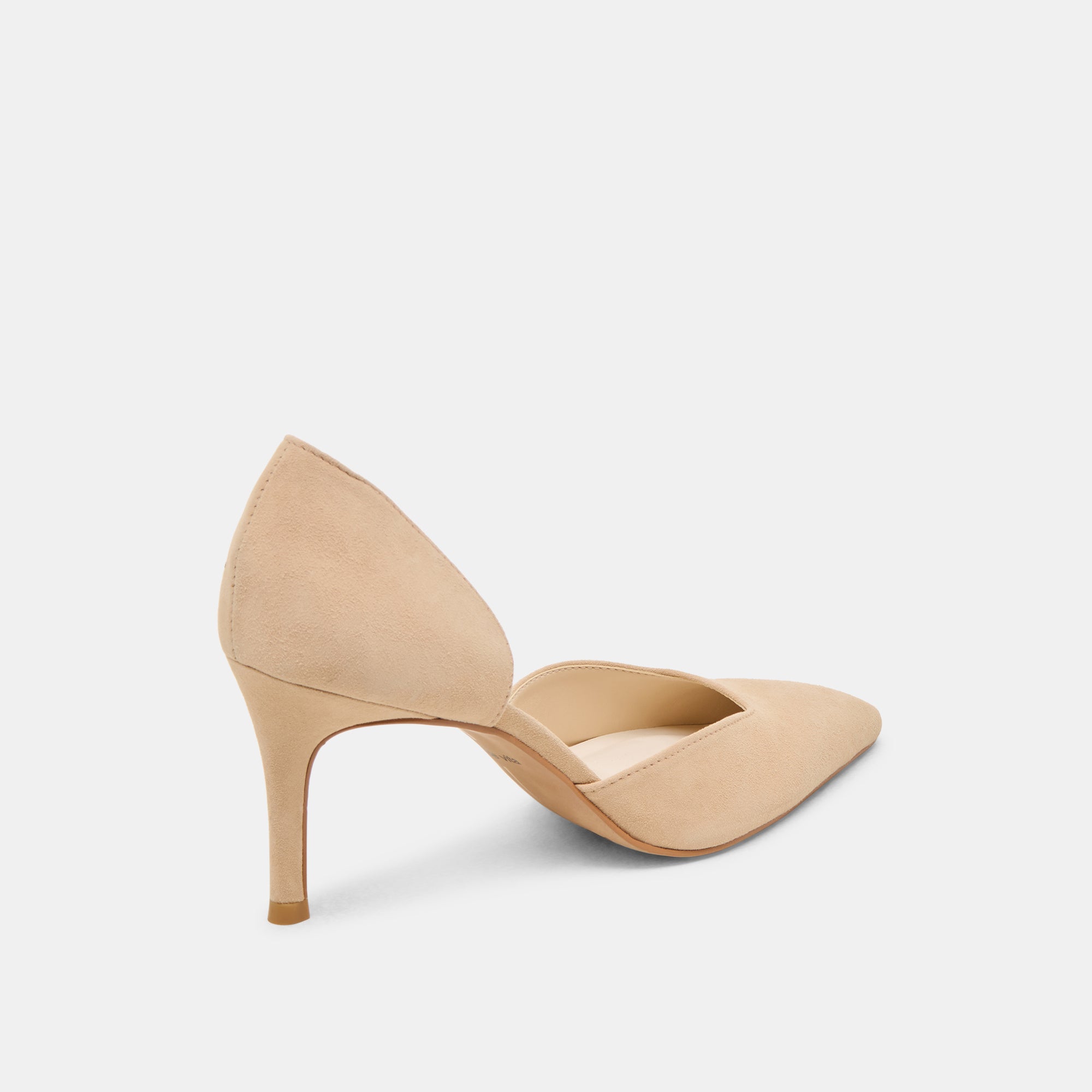 ELOY Women's Tan Suede High Heels - Comfortable Dress Shoes for Work, Party & Special Occasions
