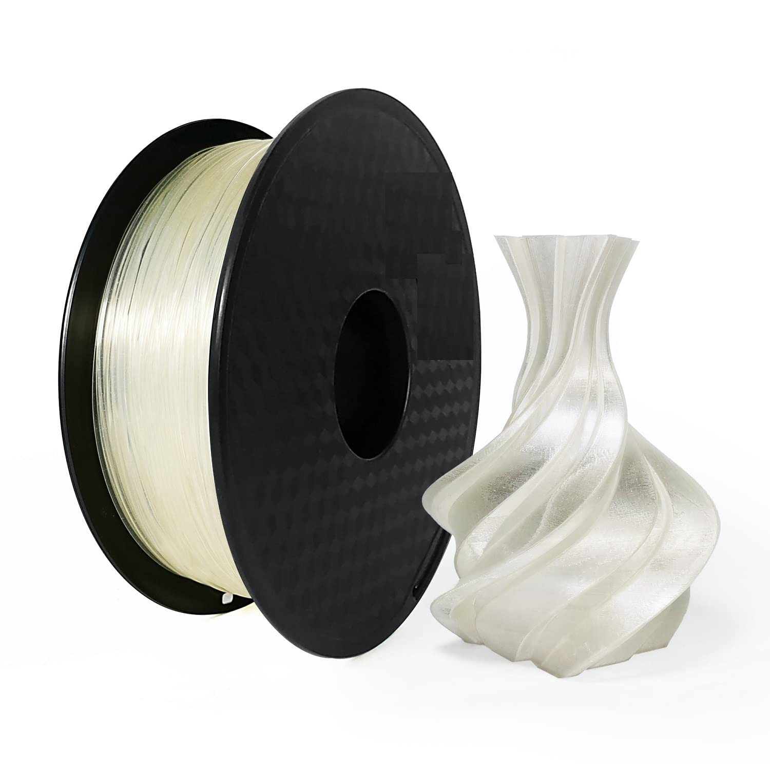 Glow in The Dark 3D Printer Filament - 1.75mm PLA Galaxy Blue 1kg Spool for Nighttime Prints, Cosplay Props & DIY Projects