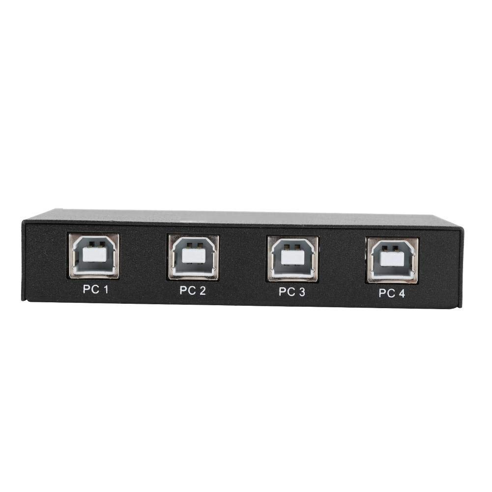 Jimfoty USB Hot Key Sync Controller for 4 Computers - Windows/Linux Compatible for Office Use