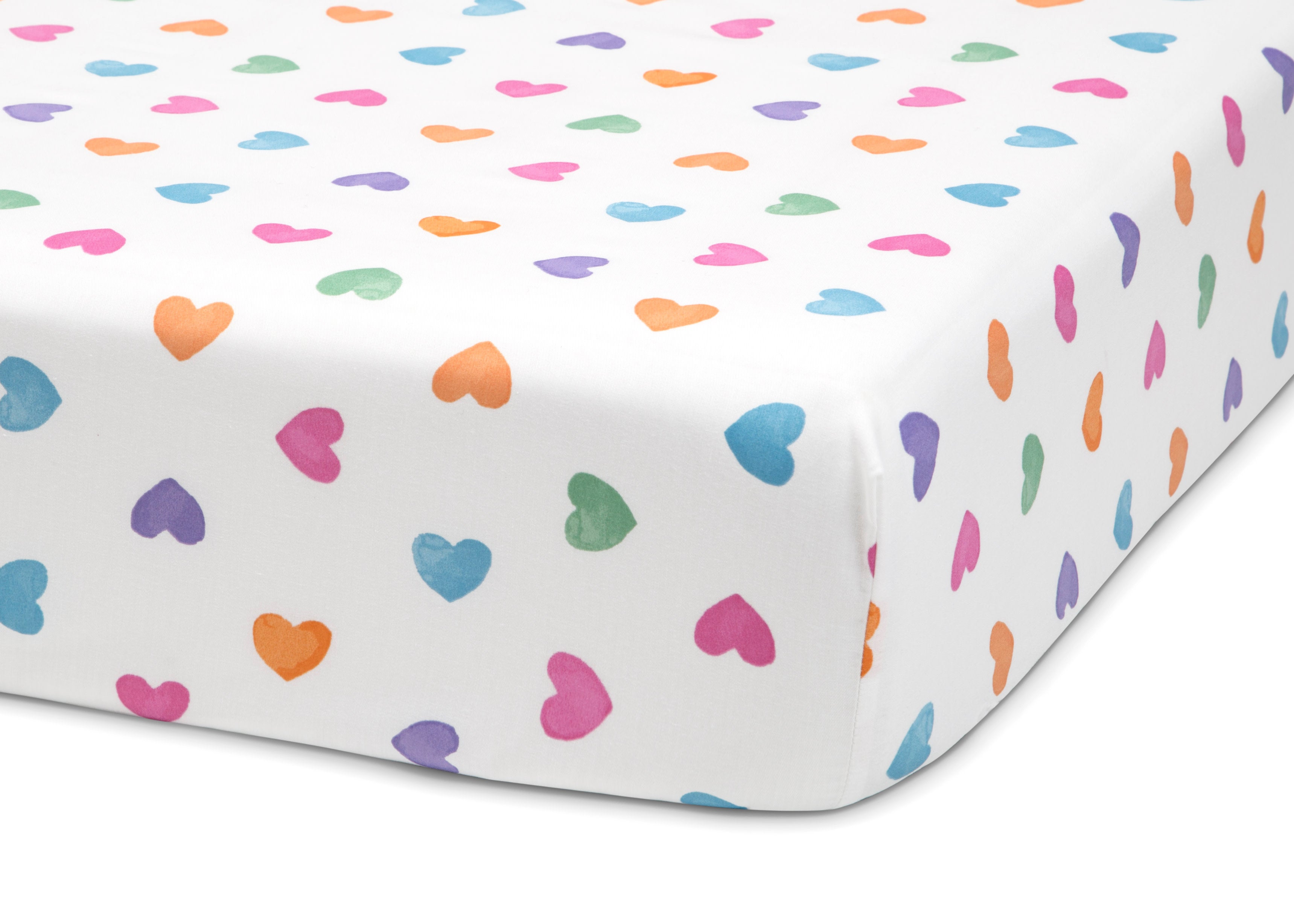 Hearts Printed 3-Piece Twin Sheet Set - Soft Bedding for Kids & Teens - Perfect for Bedrooms, Dorms, and Sleepovers