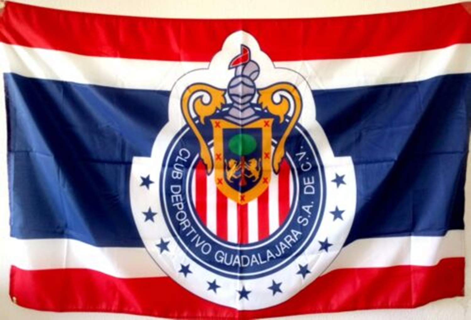 YukaBa Chivas Fans Flag Banner - 3x5 ft Guadalajara Mexico Soccer Flag for Home Decoration, Game Day Parties & Stadium Support
