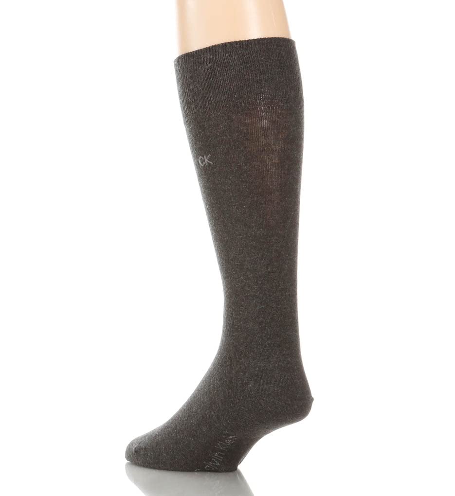 Calvin Klein Men's Dress Crew Socks 3-Pack - Soft Athletic Performance Socks for Men, Casual Long Sport Socks - Perfect for Work, Gym & Everyday Wear