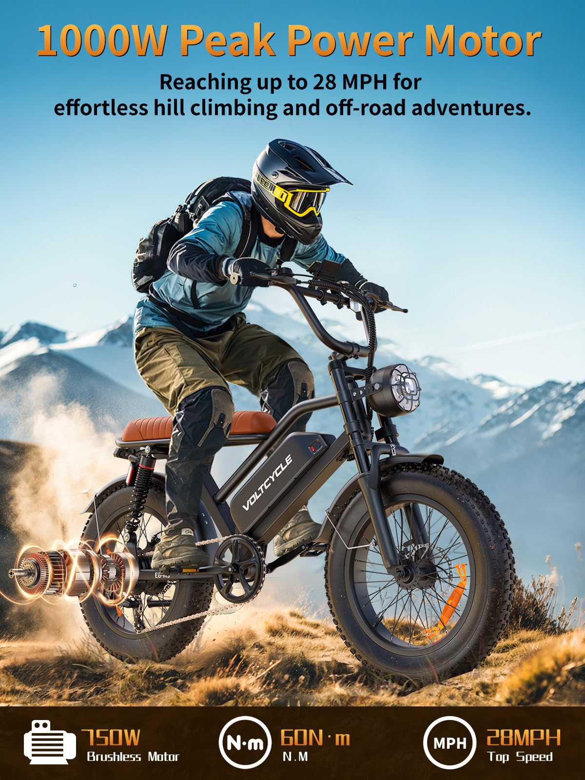 48V 18.2AH Electric Bike for Adults - 20
