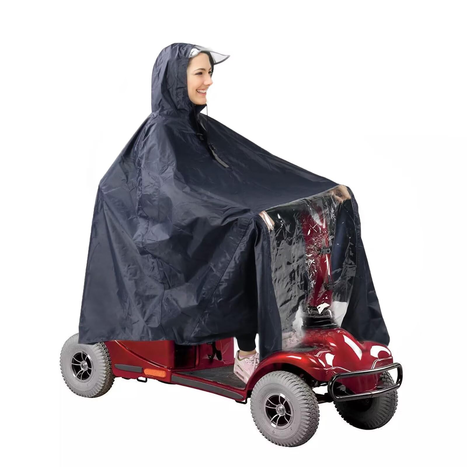 Waterproof Mobility Scooter Rain Cover - All-Weather Electric Scooter Poncho for Adults & Seniors | Durable Riding Protection for Rain, Snow & Wind | Perfect for Outdoor Commuting & Shopping