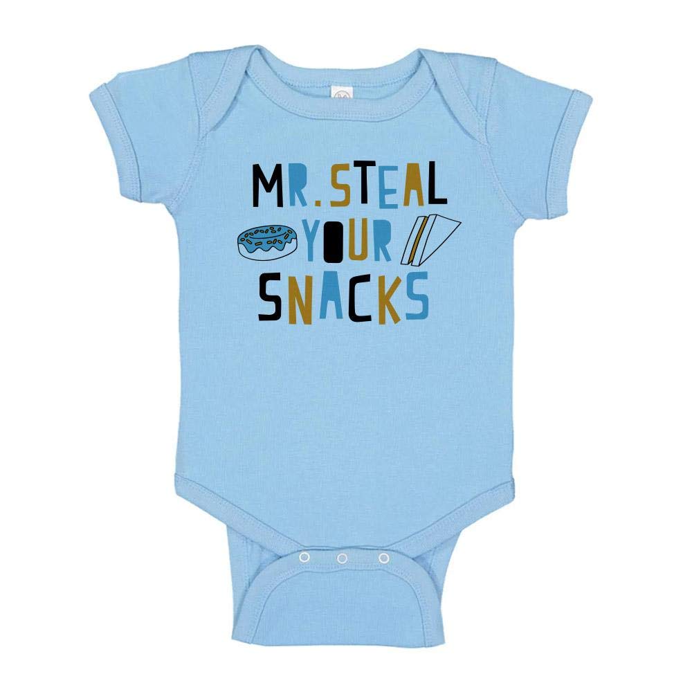 TATY Kids Mr. Steal Your Snacks Baby Bodysuit - Cute Infant Onesie for Boys & Girls - Perfect for Playdates, Family Photos & Everyday Wear