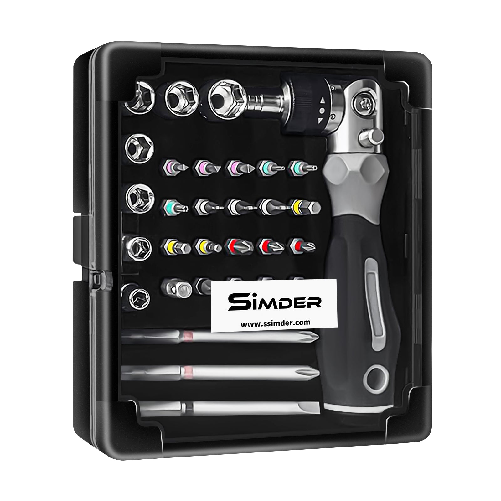 SSIMDER 30 in 1 Precision Screwdriver Set with Magnetic Tips - Professional Multi-Bit Tool Kit for Electronics, Phones, Laptops, Watches & Home Repairs - Perfect for DIY, Technicians & Handymen