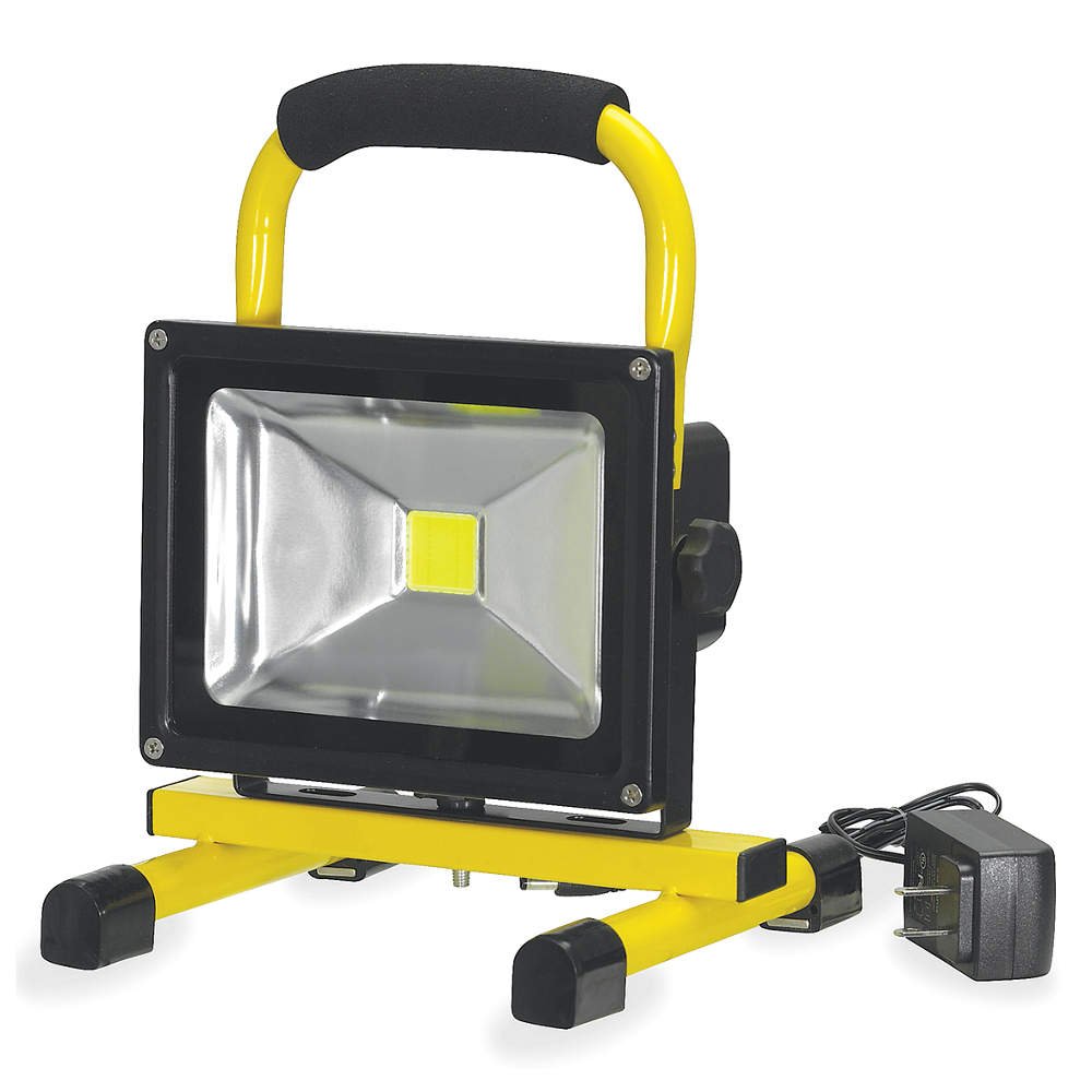 Bright LED Yellow Battery Operated Work Light - Portable Workshop Lighting for Mechanics, Camping, Emergency & DIY Projects