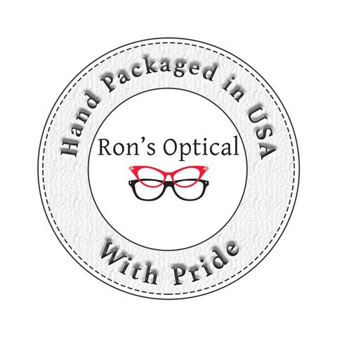Ron's Optical Hard Mod Contact Lens Case - Purple & White Polka Dot with Mirror for Travel & Storage