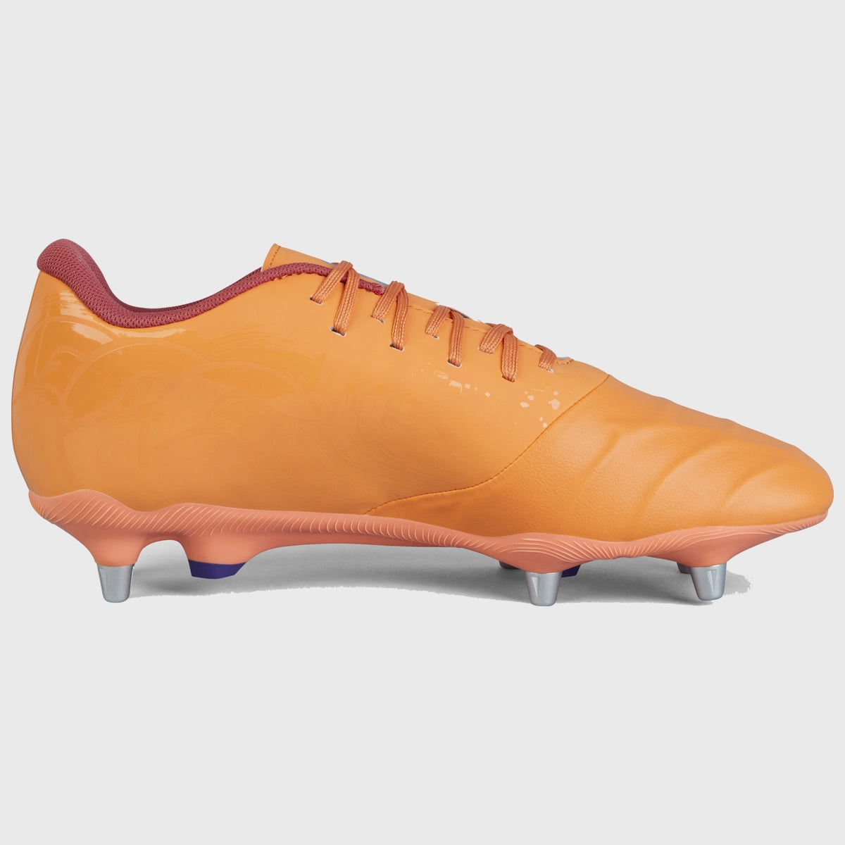 Canterbury Phoenix Genesis Team SG Rugby Boots - Orange Crush | High-Performance Rugby Cleats for Men | Perfect for Wet & Muddy Field Conditions