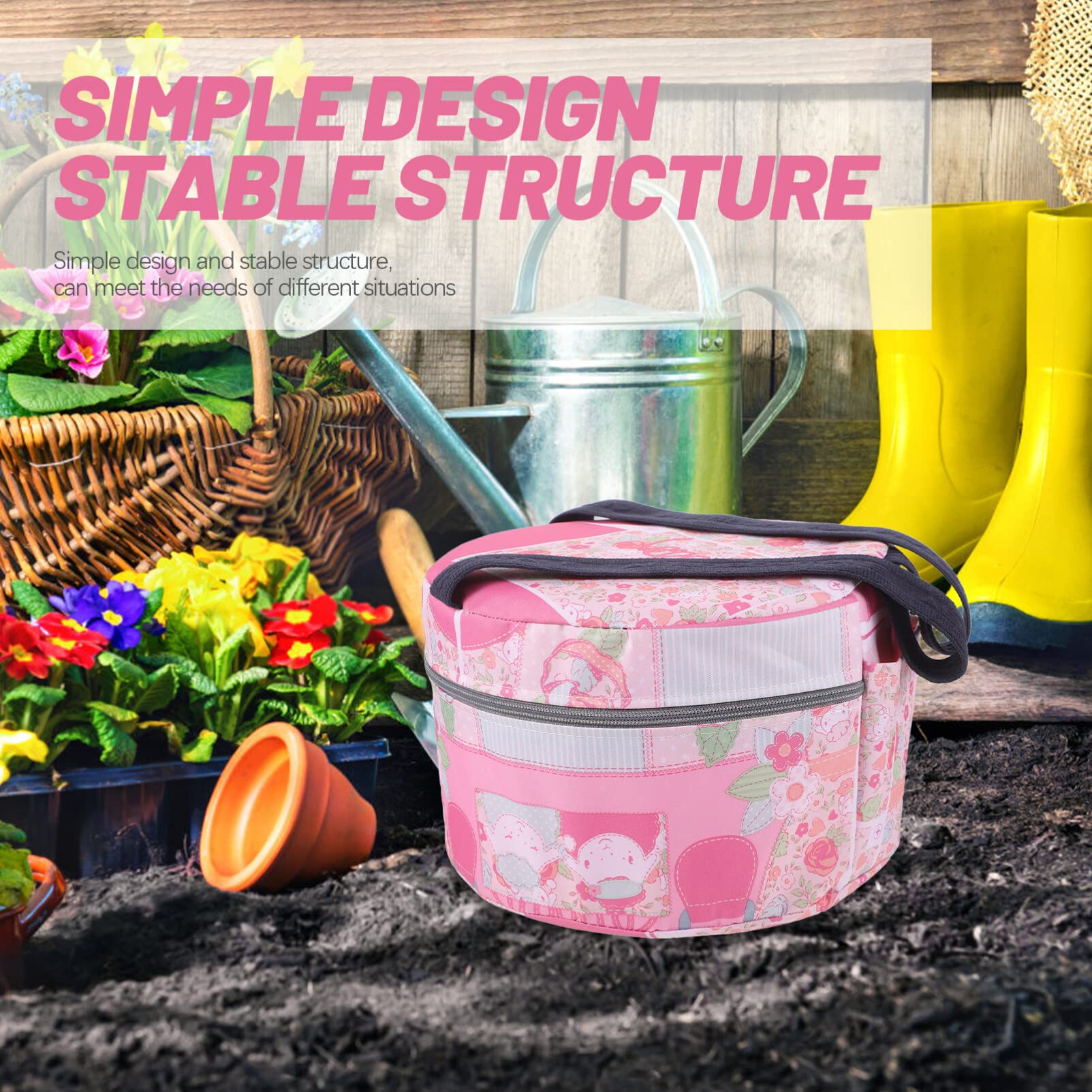 Yardwe Portable Foam Gardening Stool - Hip Attached Outdoor Ottoman Seat for Weeding, Planting & Gardening | Comfortable Work Stool with Adjustable Strap for Easy Carrying | Perfect for Gardeners, Landscapers & Outdoor Enthusiasts