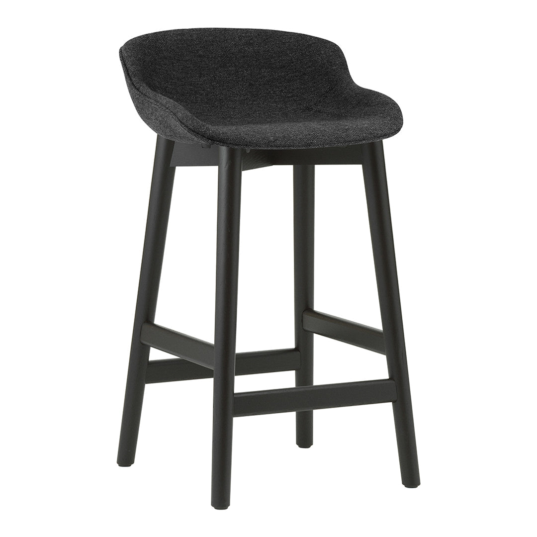 Stylish Hyg Counter Stool with Full Upholstery & Wood Base - Perfect for Kitchen Islands, Breakfast Bars & Home Decor