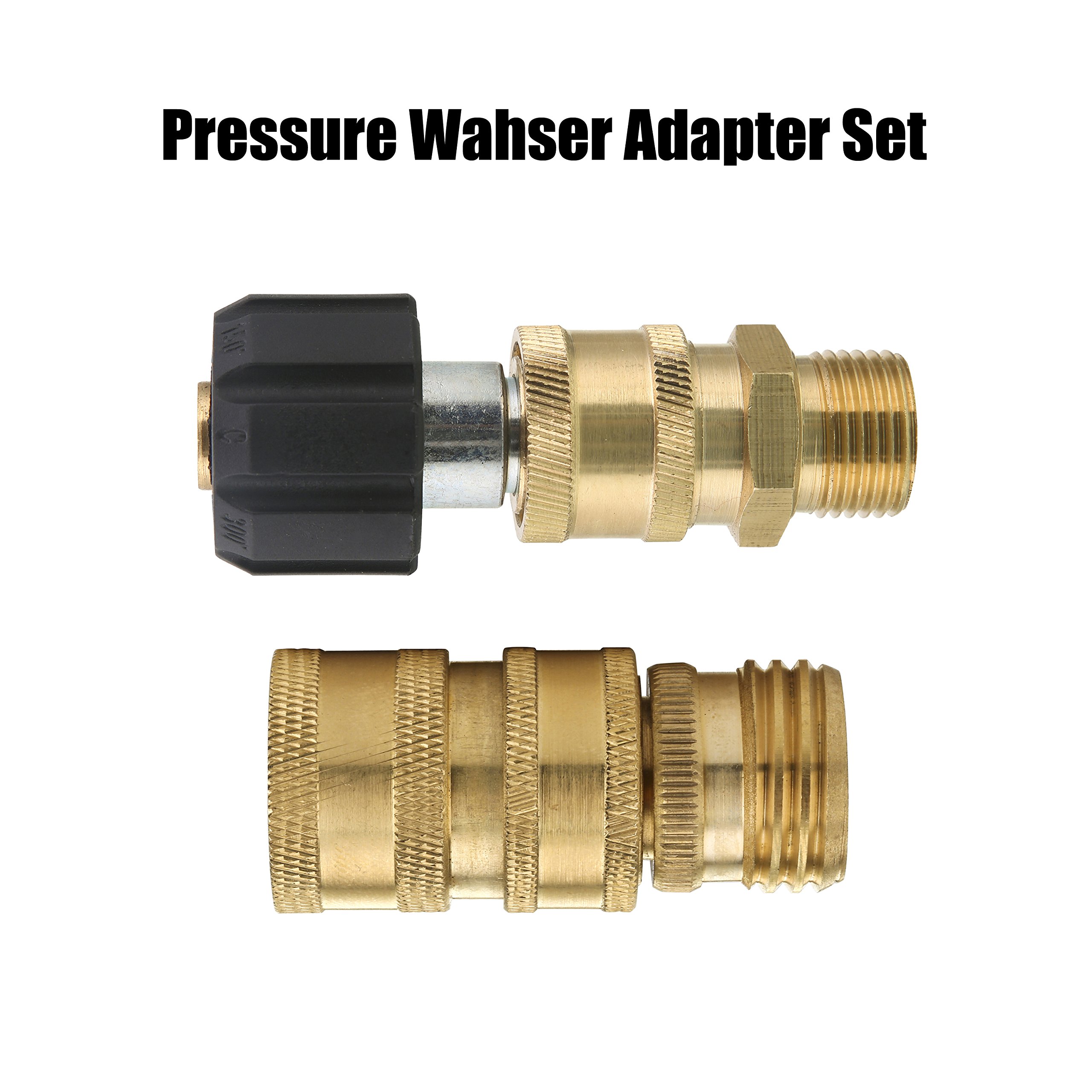M MINGLE Ultimate Pressure Washer Adapter Set - 6 Nozzle Tips & Quick Connect for 1/4 Inch Spray Gun - High Pressure Washer Accessories for Car Washing, Home Cleaning & Outdoor Use