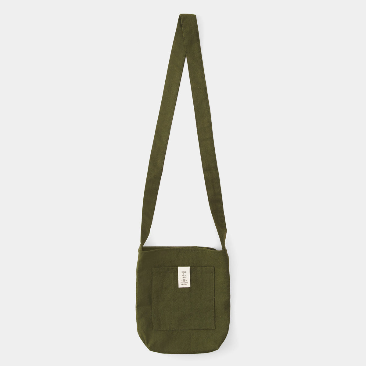 TRAVELER'S COMPANY Traveler's Factory Sacoche Olive - Premium Canvas Crossbody Bag for Travel, Work & Everyday Use