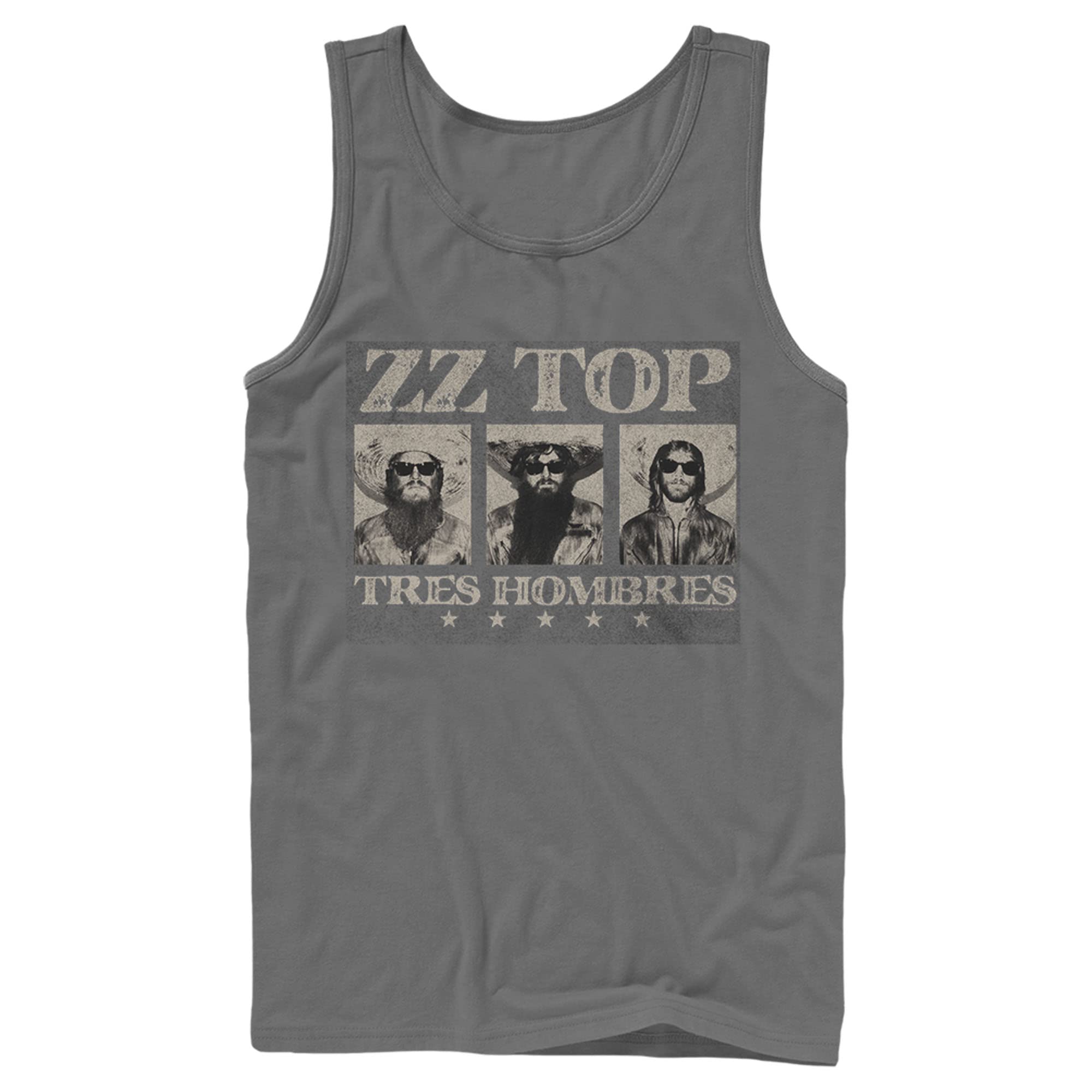 ZZ TOP Tres Hombres Men's Sleeveless Tank Top - Vintage Rock Band Graphic Tee for Concerts, Summer Outfits & Casual Wear