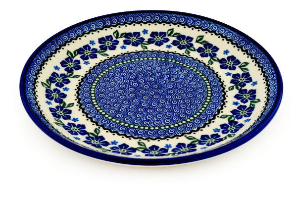 10-Piece Dinner Plate Set with Elegant Vinca Wreath Design - Perfect for Family Dinners, Holiday Gatherings & Formal Dining Occasions