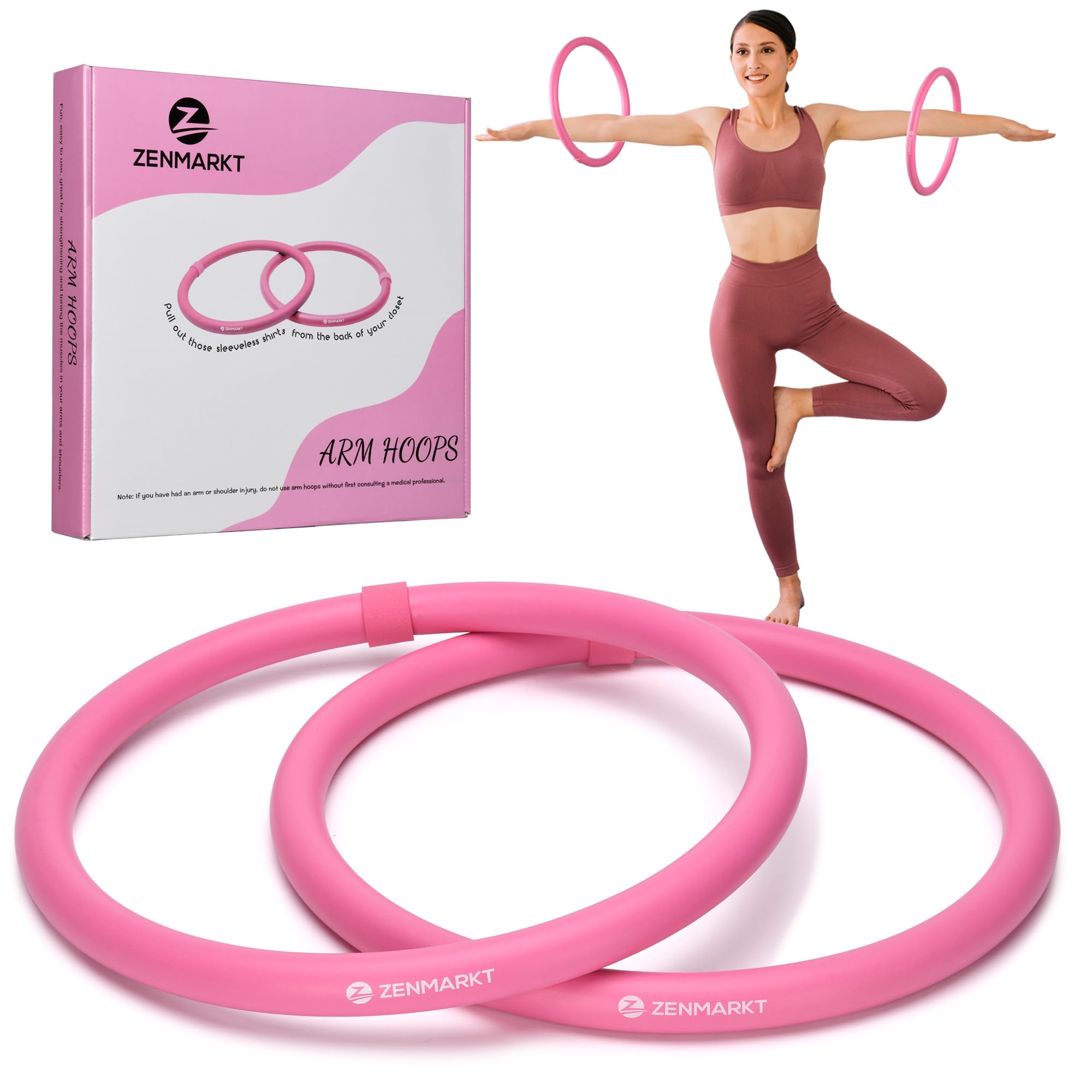 Weighted Arm Hoop for Adults - Mini Hula Hoop for Upper Body Workout - Strengthen Arms & Shoulders - Lightweight Portable Fitness Equipment - Perfect for Home Gym, Office Breaks & Outdoor Exercise