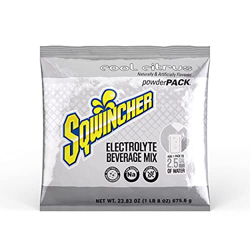 Sqwincher Electrolyte Powder Pack - Cool Citrus Flavor Hydration Drink Mix, 23.83 oz (32 Pack) | Ideal for Athletes, Outdoor Activities & Post-Workout Recovery