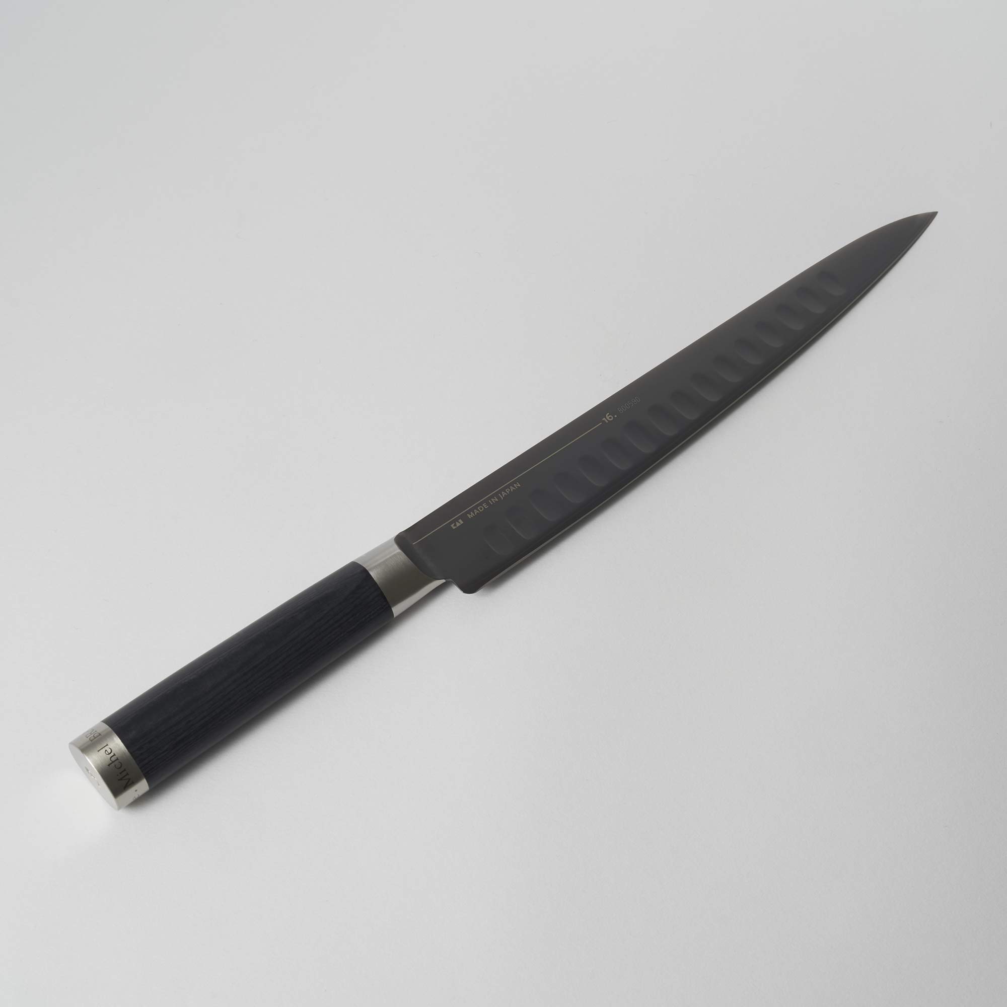 Premium Michel BRAS No. 3 Large Black Kitchen Knife - Professional Chef's Knife for Slicing, Dicing & Food Prep - Ideal for Home Cooks & Professional Kitchens