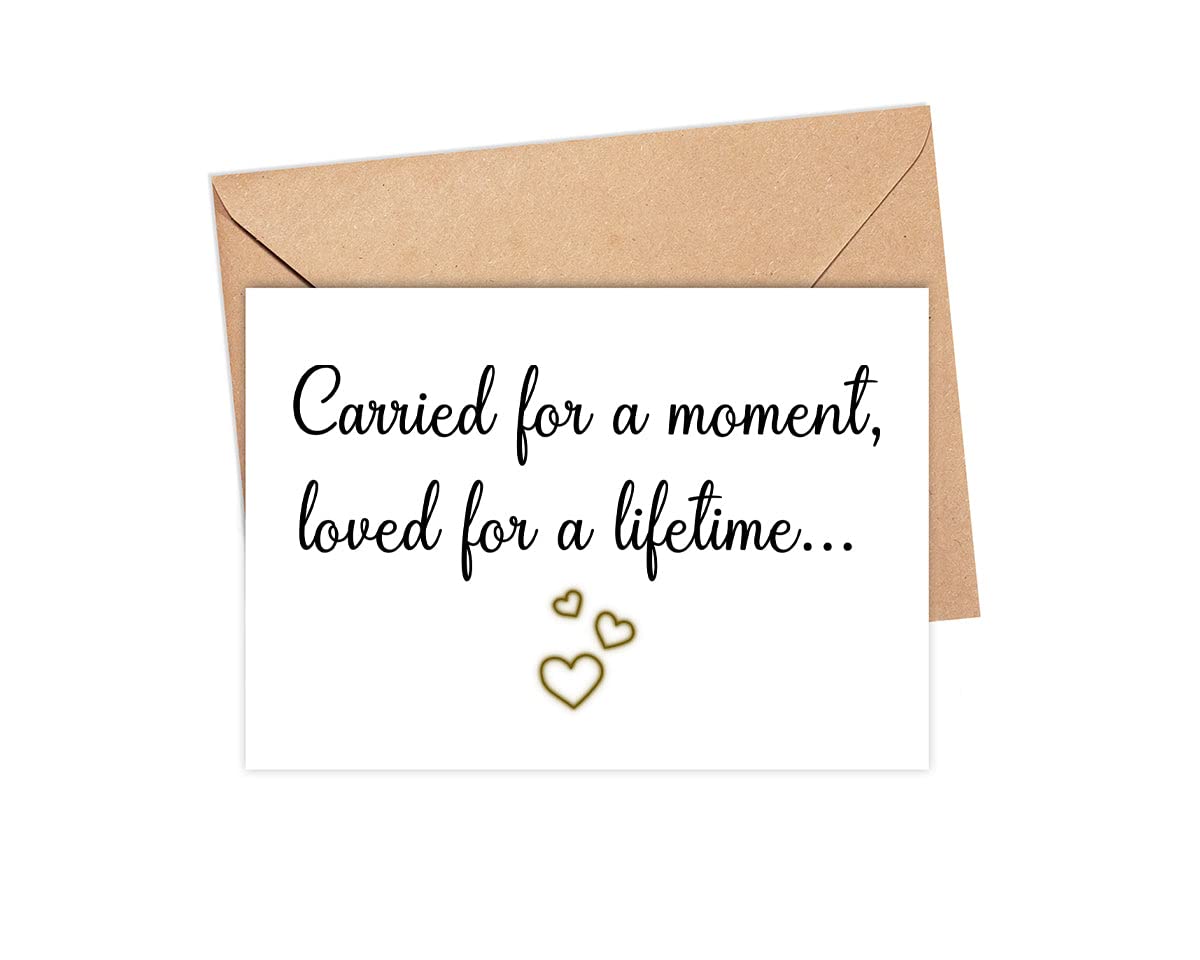 Yanashop88 Memorial Bereavement Card - Sympathy Card for Miscarriage & Baby Loss - Thoughtful Keepsake for Grieving Parents - Perfect for Funeral, Memorial Service & Healing Support
