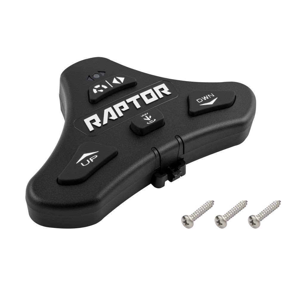 Minn Kota 1810258 Raptor Wireless Bluetooth Foot Pedal Controller for Trolling Motors - Black | Hands-Free Boat Control for Fishing & Trolling