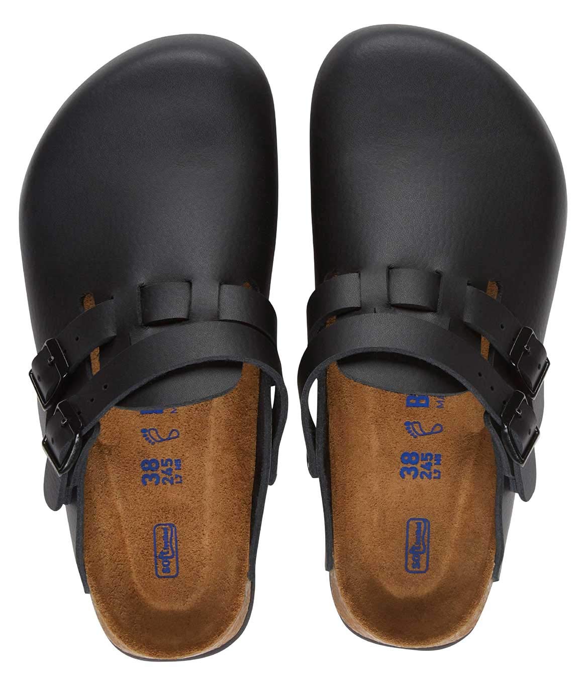 Birkenstock Kay Super Grip Leather Black - Professional Non-Slip Work Shoes for Women & Men (US Size 12) | Comfortable & Durable for Healthcare, Hospitality & Industrial Work
