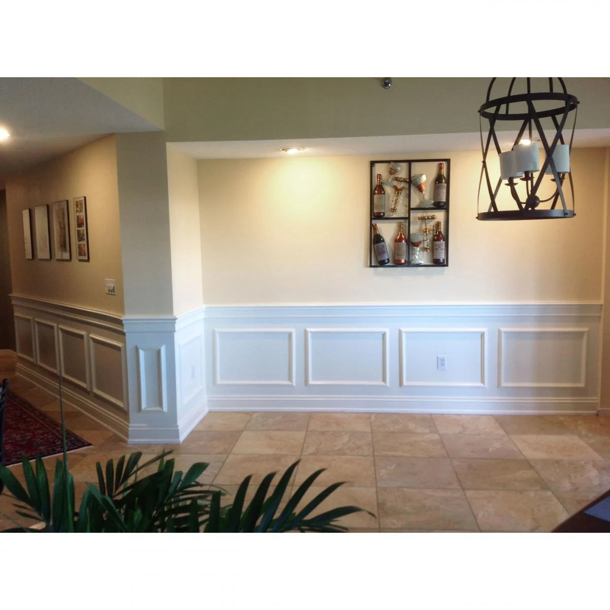 Ashford Traditional Wainscot Paneling Kit - 94.5 Inch Long Premium Wood Wall Paneling for Home & Office Decor | Easy DIY Installation for Living Room, Dining Room & Bedroom