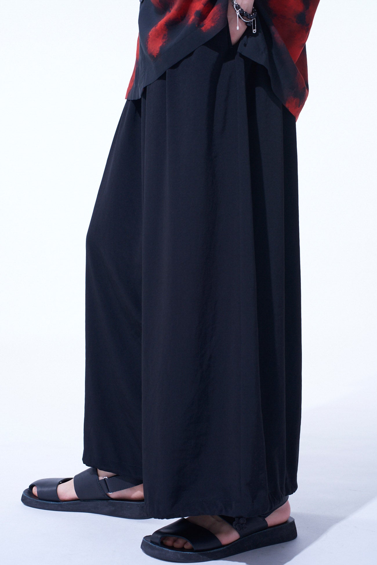 Crepe de Chine Balloon Pants for Women - Comfortable Wide Leg Palazzo Pants for Casual Wear, Office, and Travel