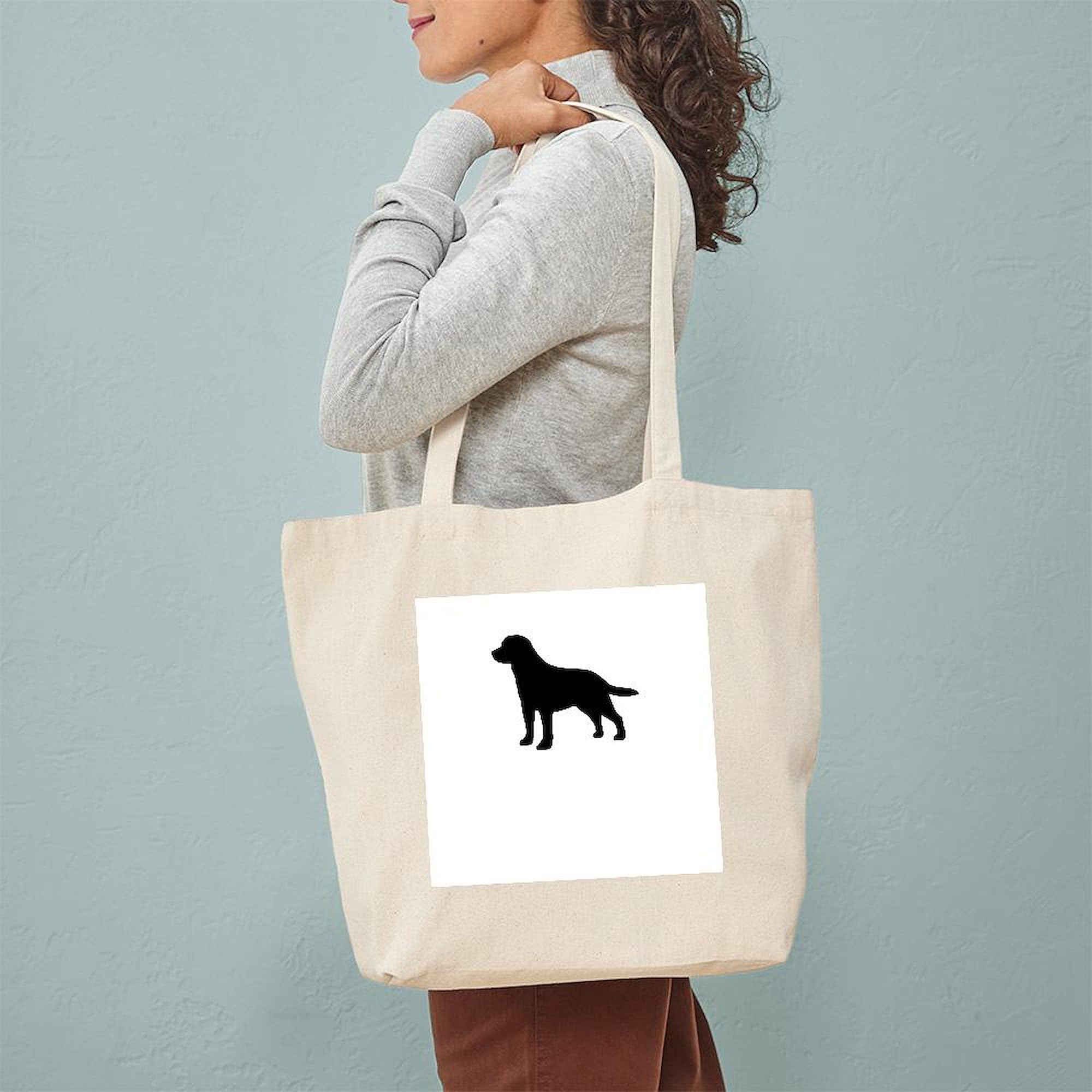 Labrador Retriever Tote Bag - Natural Canvas Reusable Shopping Bag for Groceries, Beach & Everyday Use | Dog Lover Gift