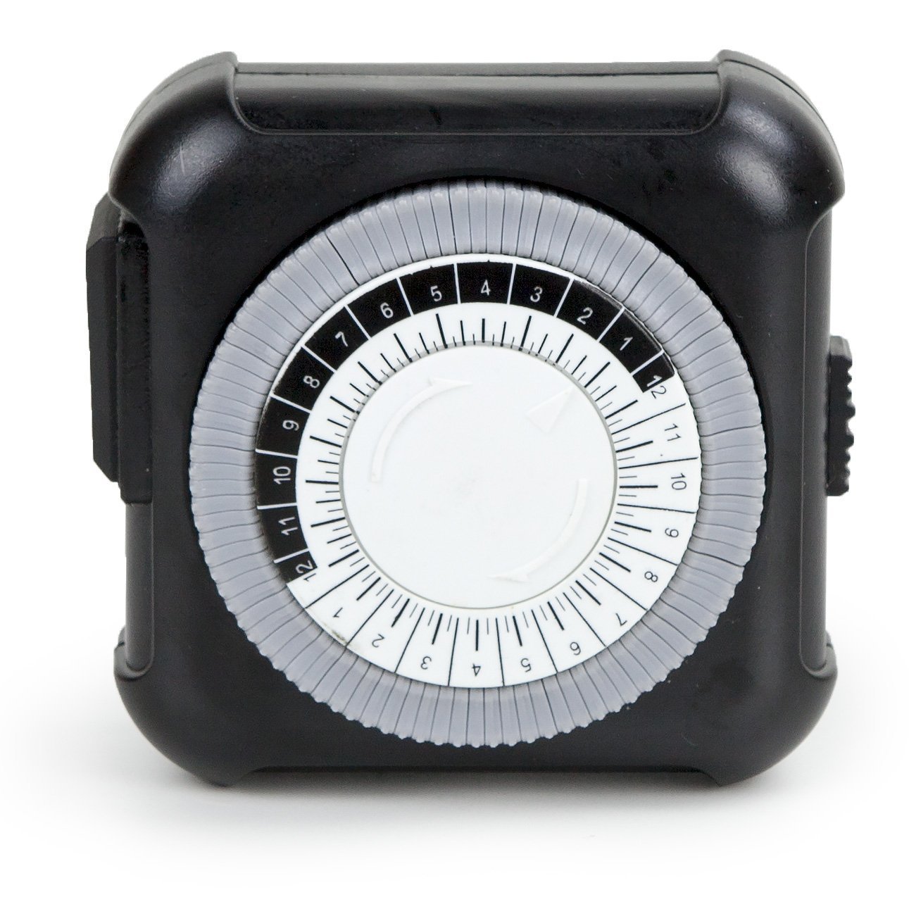 24-Hour Mechanical Grounded Timer with 15-Minute Intervals - Perfect for Home Appliances, Grow Lights, and Holiday Decorations