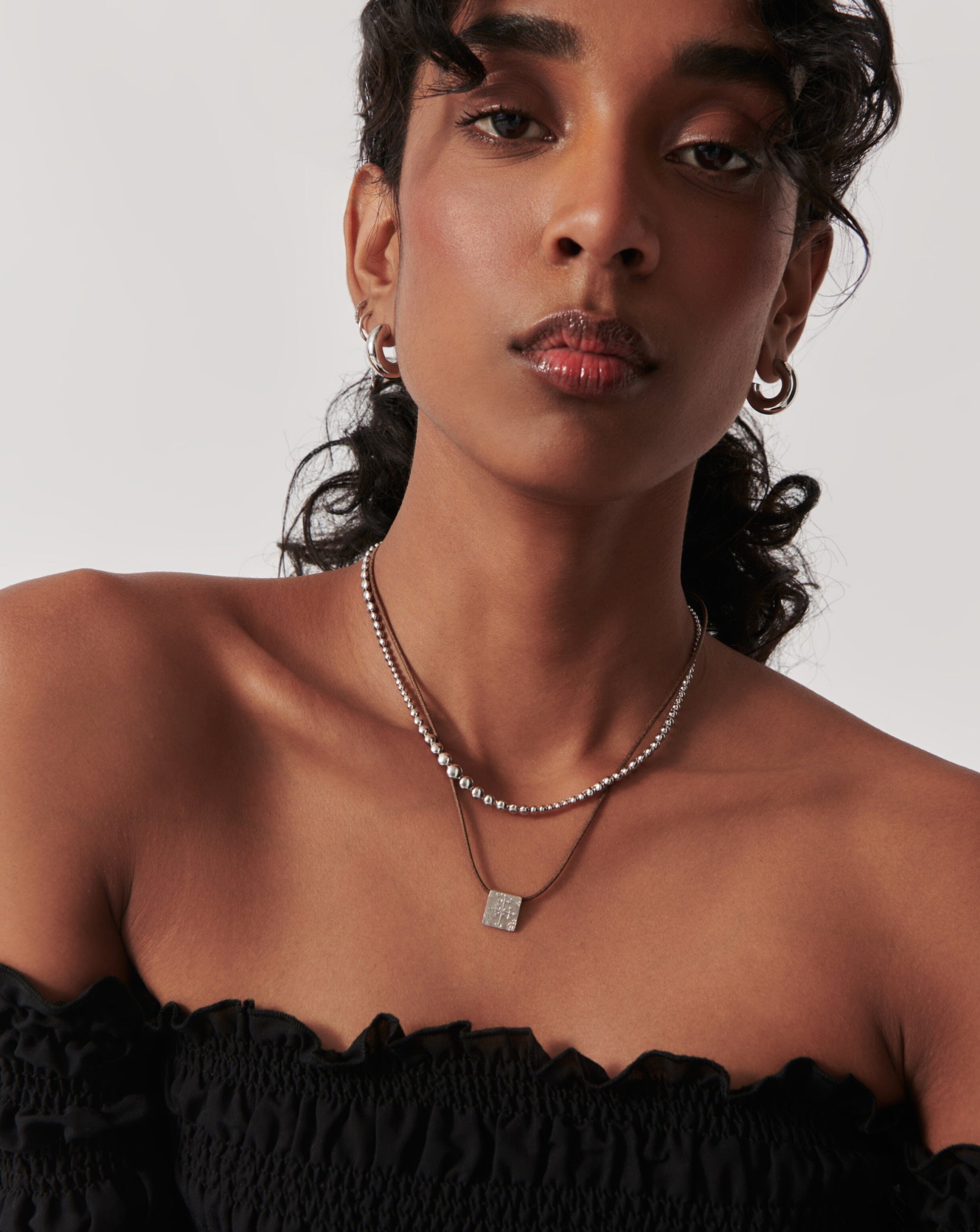 Elegant Beaded Choker Necklace | 925 Sterling Silver Jewelry for Women | Perfect for Parties, Weddings & Everyday Wear