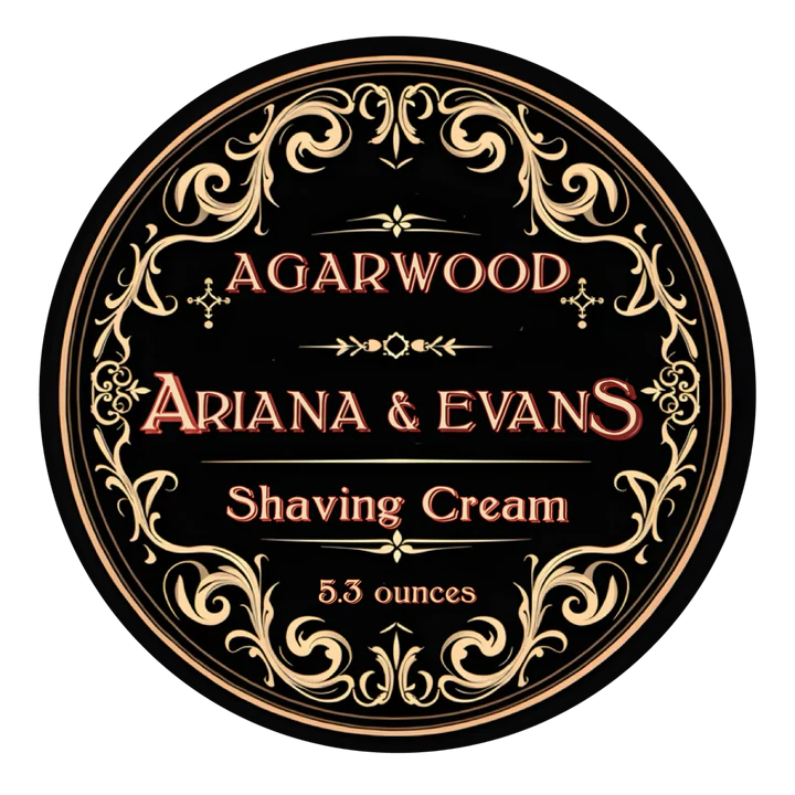 Ariana & Evans Premium Agarwood Shaving Cream for Men - Luxury Wet Shaving Soap with Natural Ingredients - Perfect for Sensitive Skin & Daily Grooming Routine