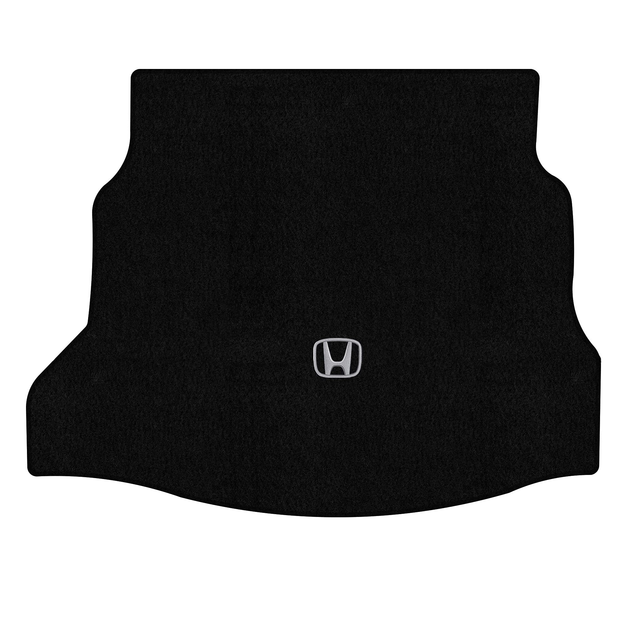 Premium Custom-Fit Carpeted Floor Mats for 2016-2021 Honda Civic 4-Door Hatchback | Luxury Car Floor Liners with Cargo Protection (Black/Silver H) - Perfect for Daily Commutes, Road Trips & Enhanced Vehicle Protection