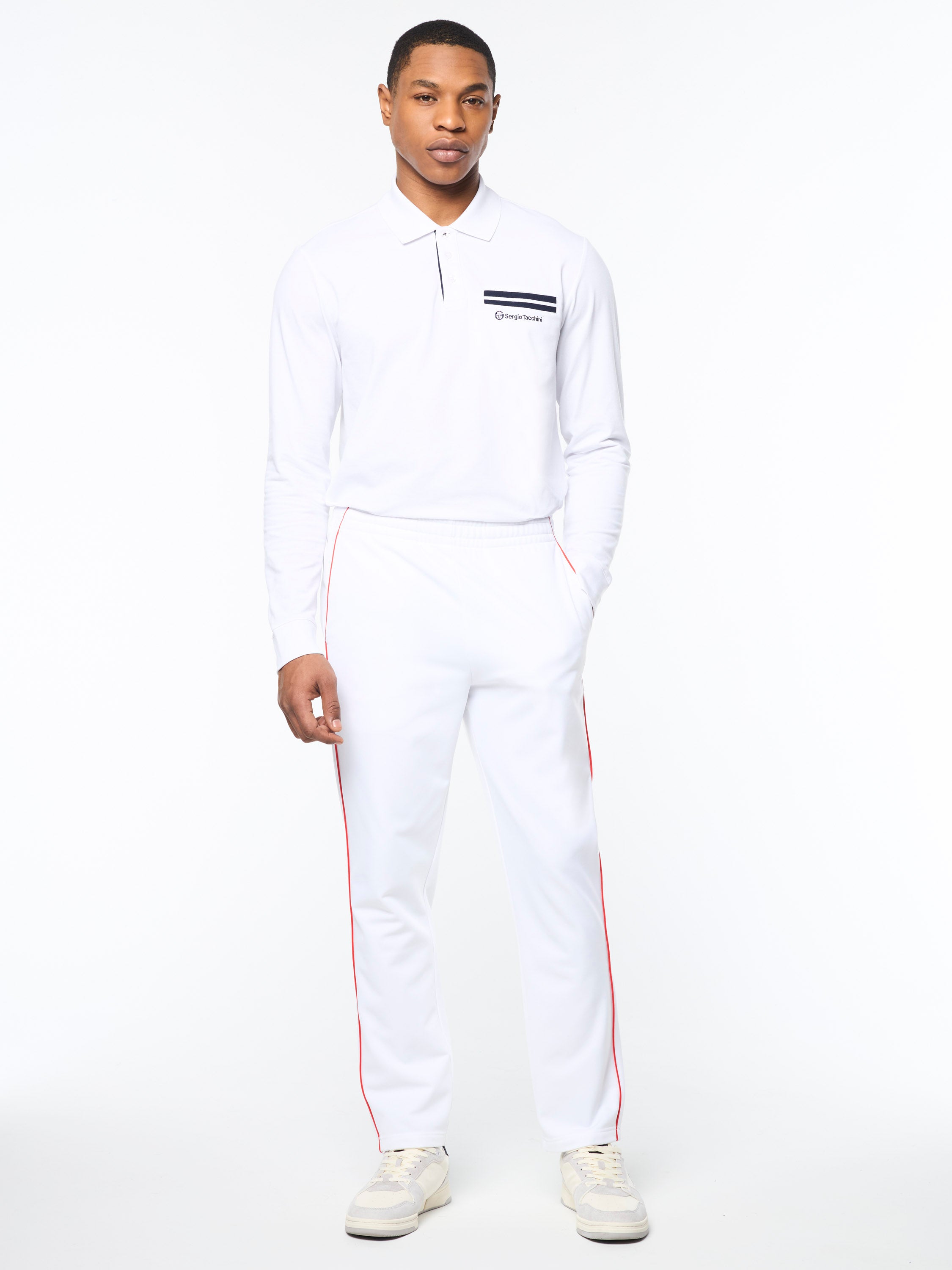 Olmi Track Pant - Comfortable Athletic Jogger Pants for Men & Women | Brilliant White | Perfect for Running, Gym, Yoga & Casual Wear