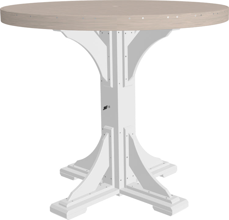 LuxCraft 4-Foot Round Dining Table Set - Perfect for Small Spaces, Kitchens & Outdoor Patios