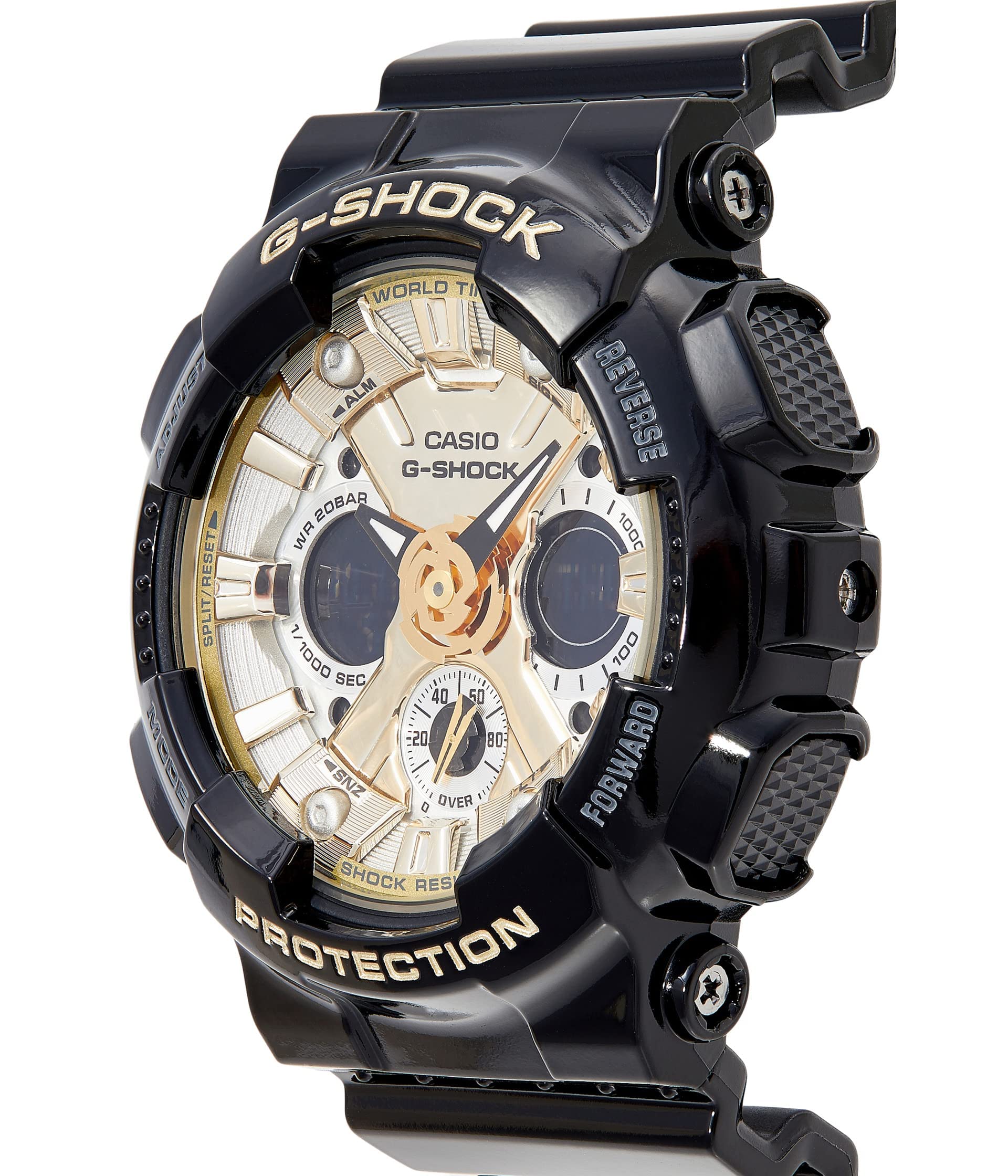 G-Shock GMAS120GB-1A Black Digital Sport Watch for Men - Shock Resistant, Waterproof, Durable Design for Outdoor Activities, Workouts & Everyday Use