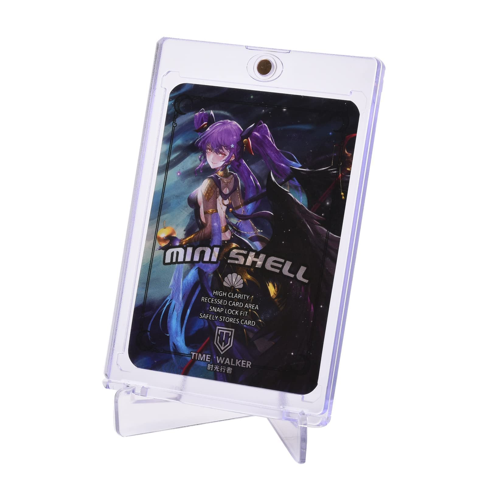35 PT Strong Magnetic Card Sleeves - 6 Card Brick + 1 Display Stand - Clear Soft Pro Card Holder for Standard Trading Cards & Sports Cards - Perfect for Collectors, Gaming, and Display