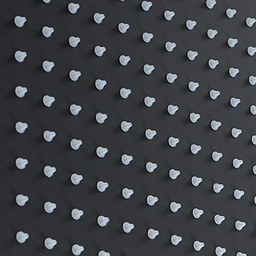 Rainfall LED Shower Head with Ceiling Mount - 12 Inch Matte Black Shower Panel with Adjustable Shower Arm | Modern Bathroom Upgrade for Spa-Like Experience