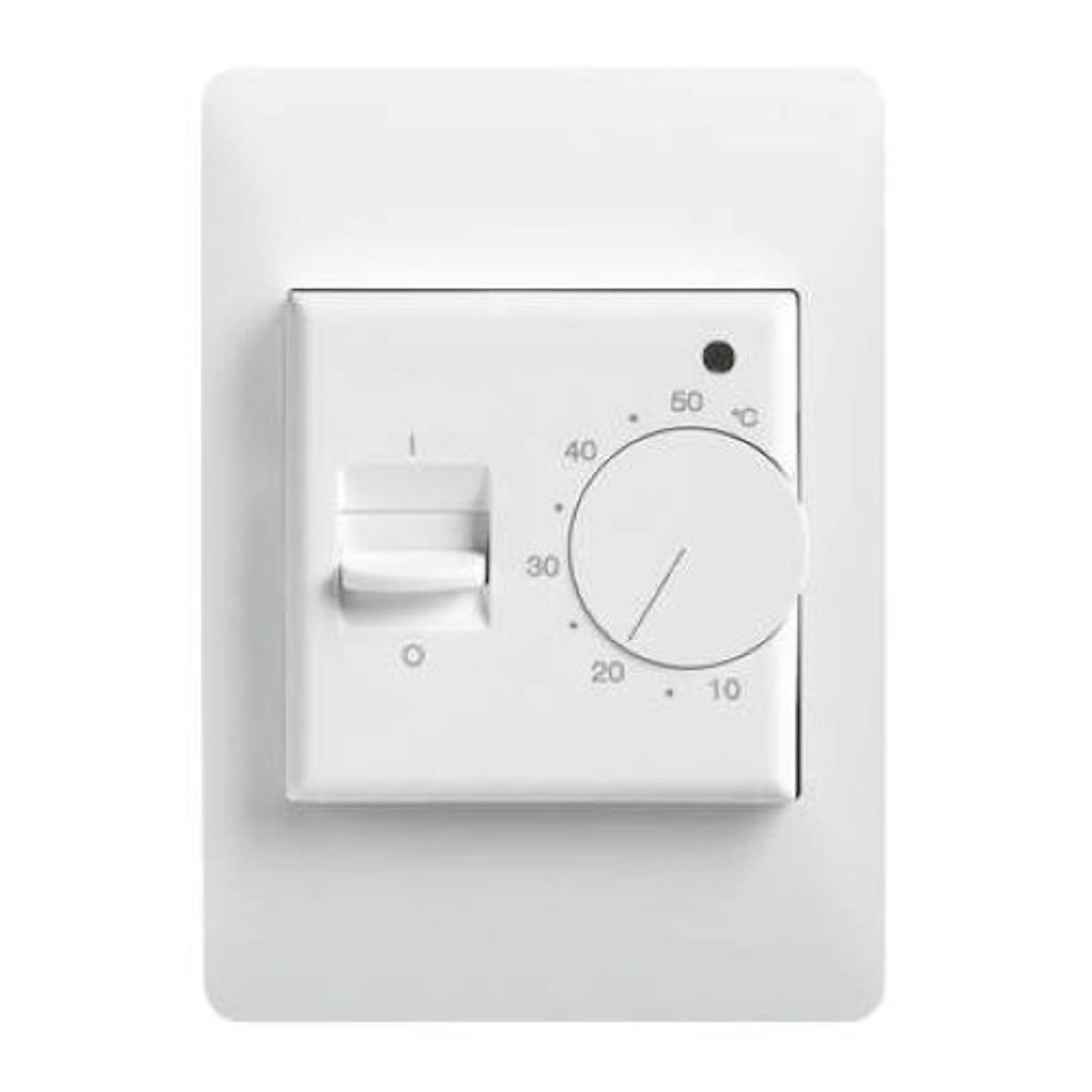 120V Basic Manual Thermostat - Home & Office Temperature Control for Heating & Cooling Systems