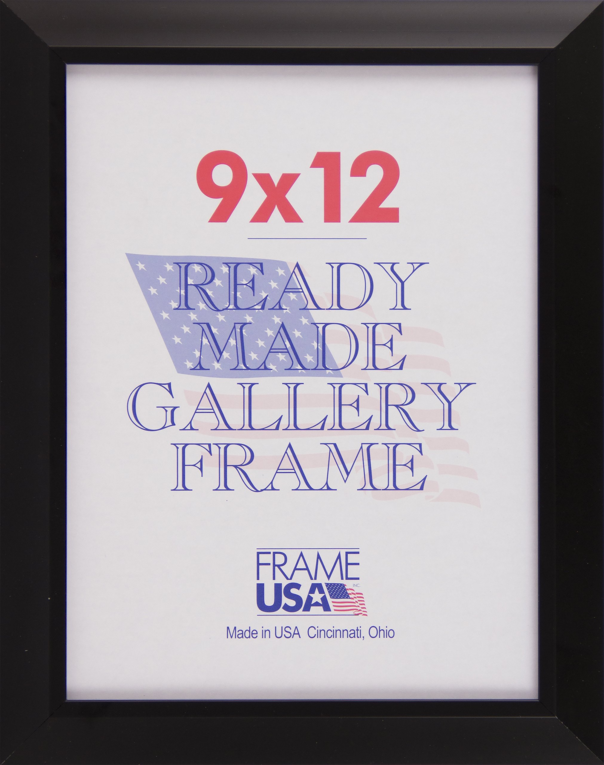 Frame USA Budget Saver Series 9x12 Polystyrene Poster Frames (Black) - Lightweight & Durable Wall Display for Photos, Artwork, and Posters - Perfect for Home, Office, or Classroom Decor