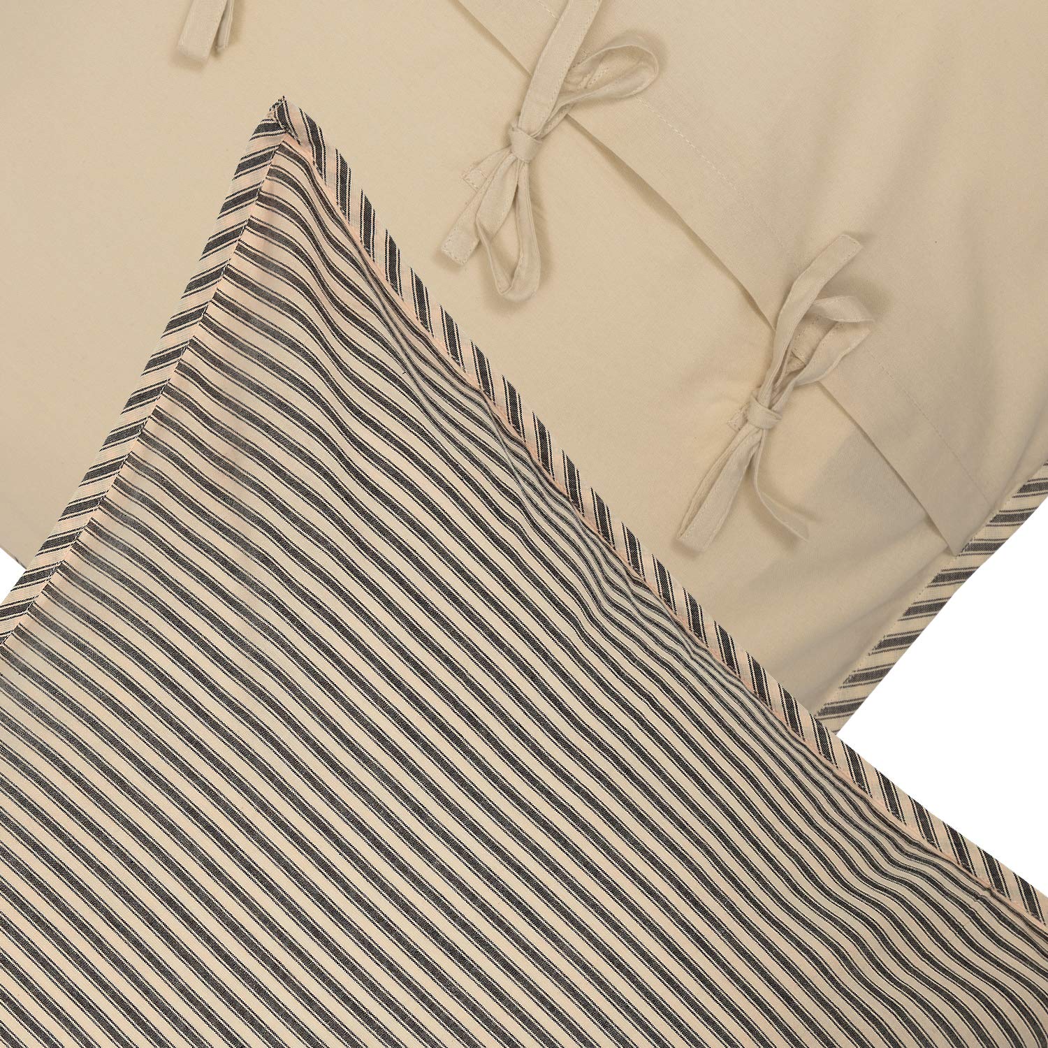 Sawyer Mill Ticking Stripe King Quilt Set - Charcoal Gray | Premium Cotton Bedding for Cozy Sleep | Perfect for Master Bedroom & Guest Room Decor