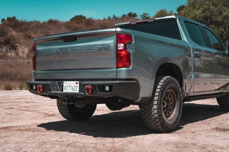 Body Armor GM 2966 Chevy Silverado 1500 Rear Bumper (2019-2024) | Ambush Series Non-Winch | Off-Road Protection & Style Upgrade