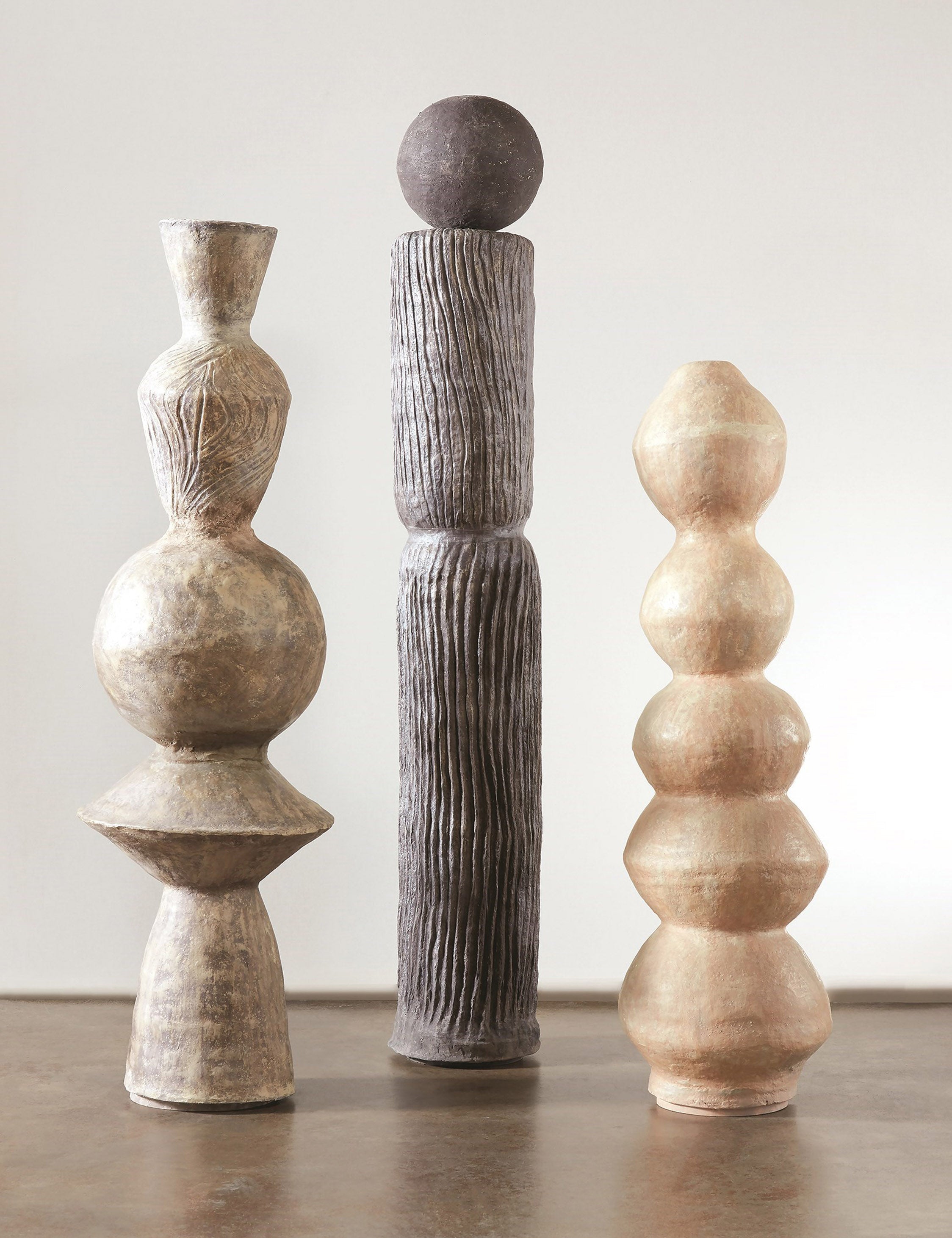 Lemieux et Cie Andre Modern Floor Sculpture - Contemporary Home Decor for Living Room, Office & Gallery Spaces